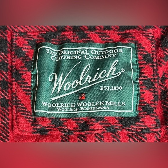 Woolrich Red Plaid 100% Cotton Jacket. - Picture 11 of 14